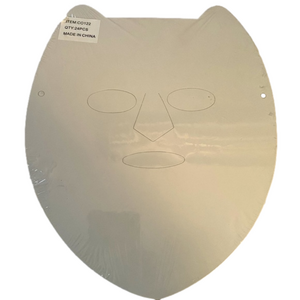 Blank Craft Face Masks To Decorate - 2 Packs of 24 ct. 48 Masks Total!